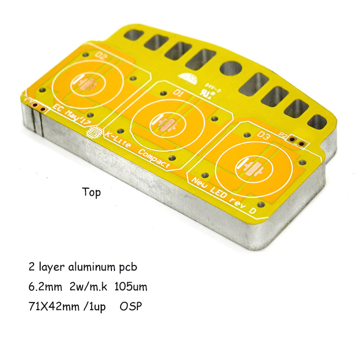 PCB in alluminio a 2 strati